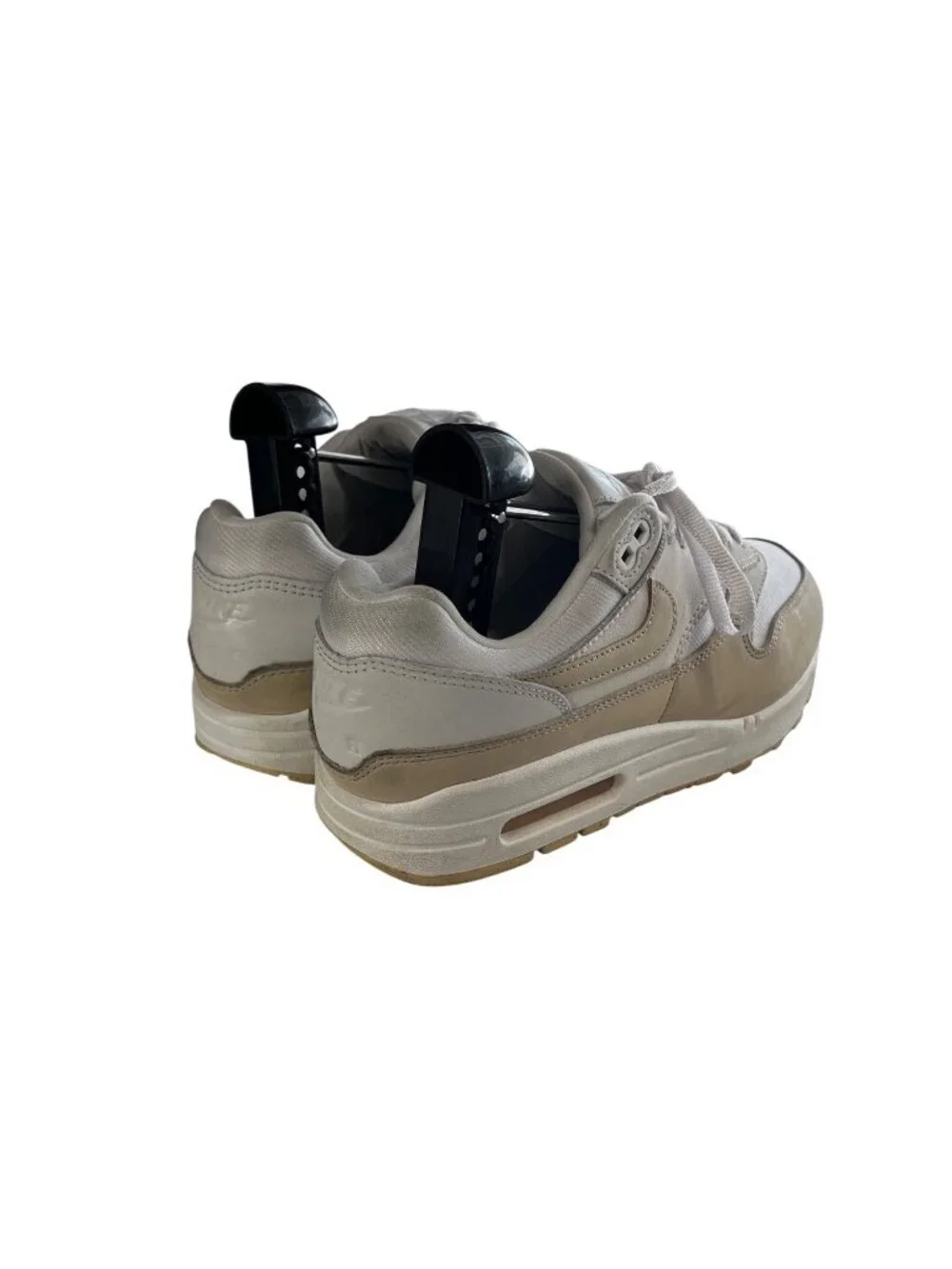 Nike Air Max 1 FB5060-100 White Beige Sneakers Sz 8 Womens Lightweight Cushionin